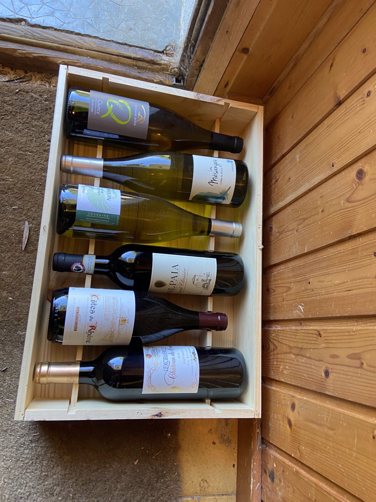 Chalet wine selection