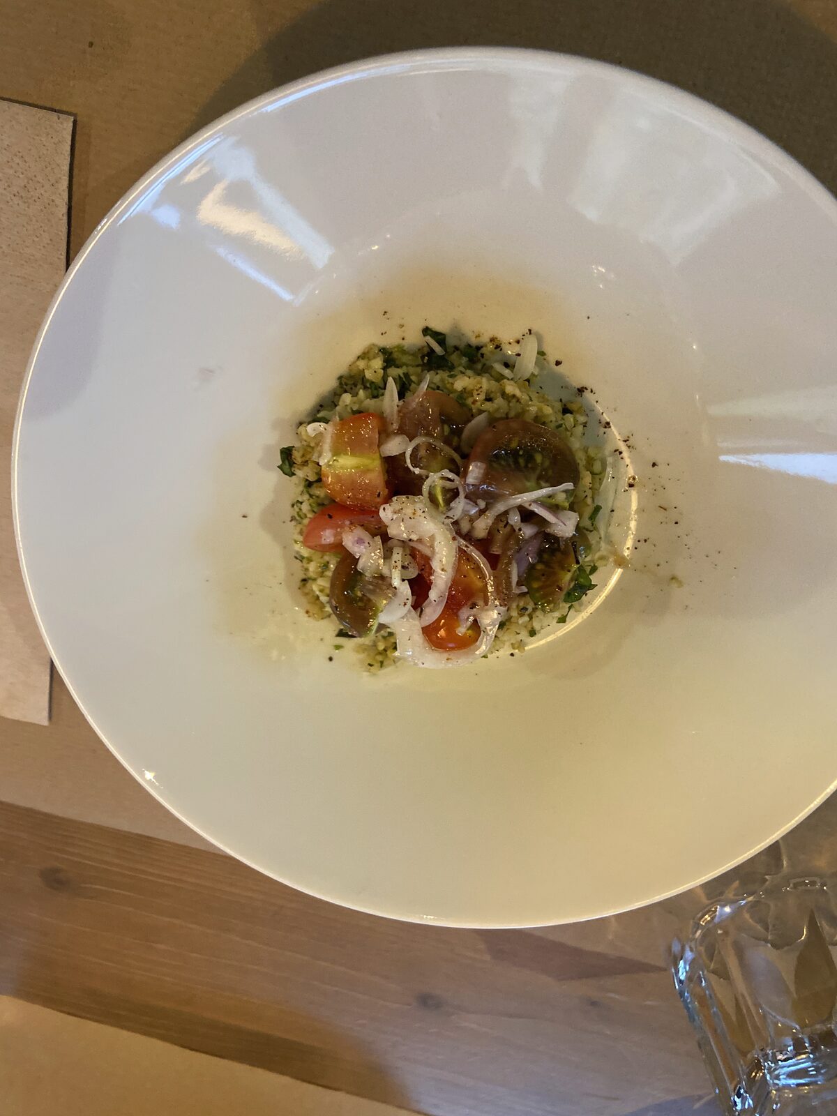 Private-chef plated dish
