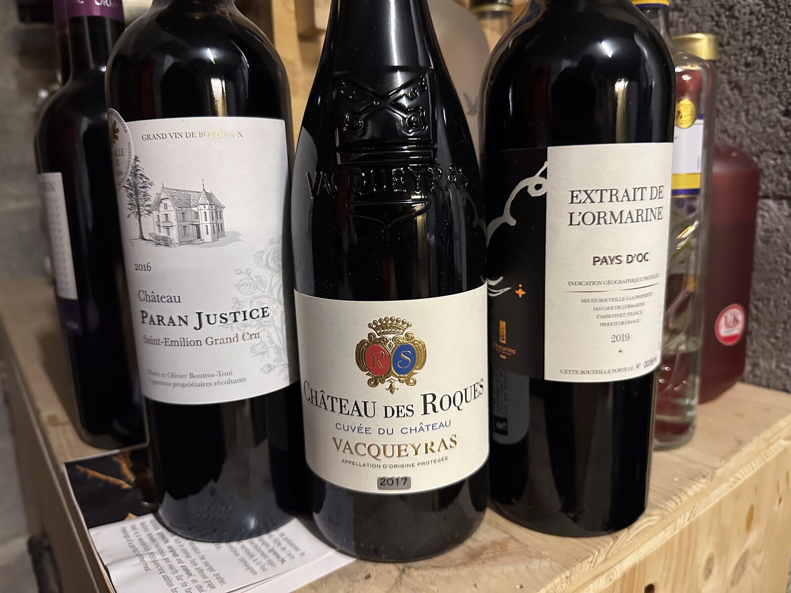 A hand-picked wine selection