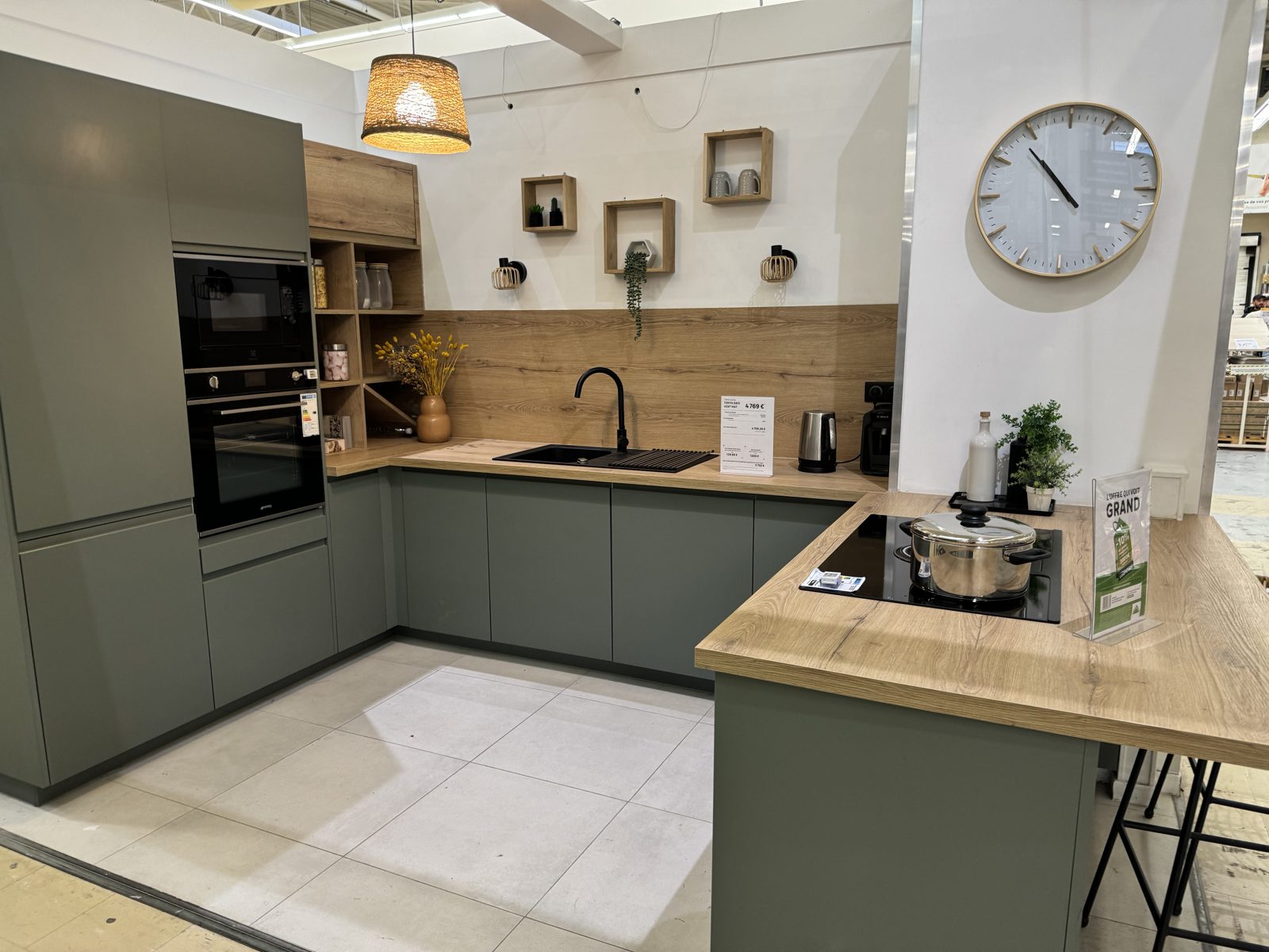 A newly finished chalet kitchen