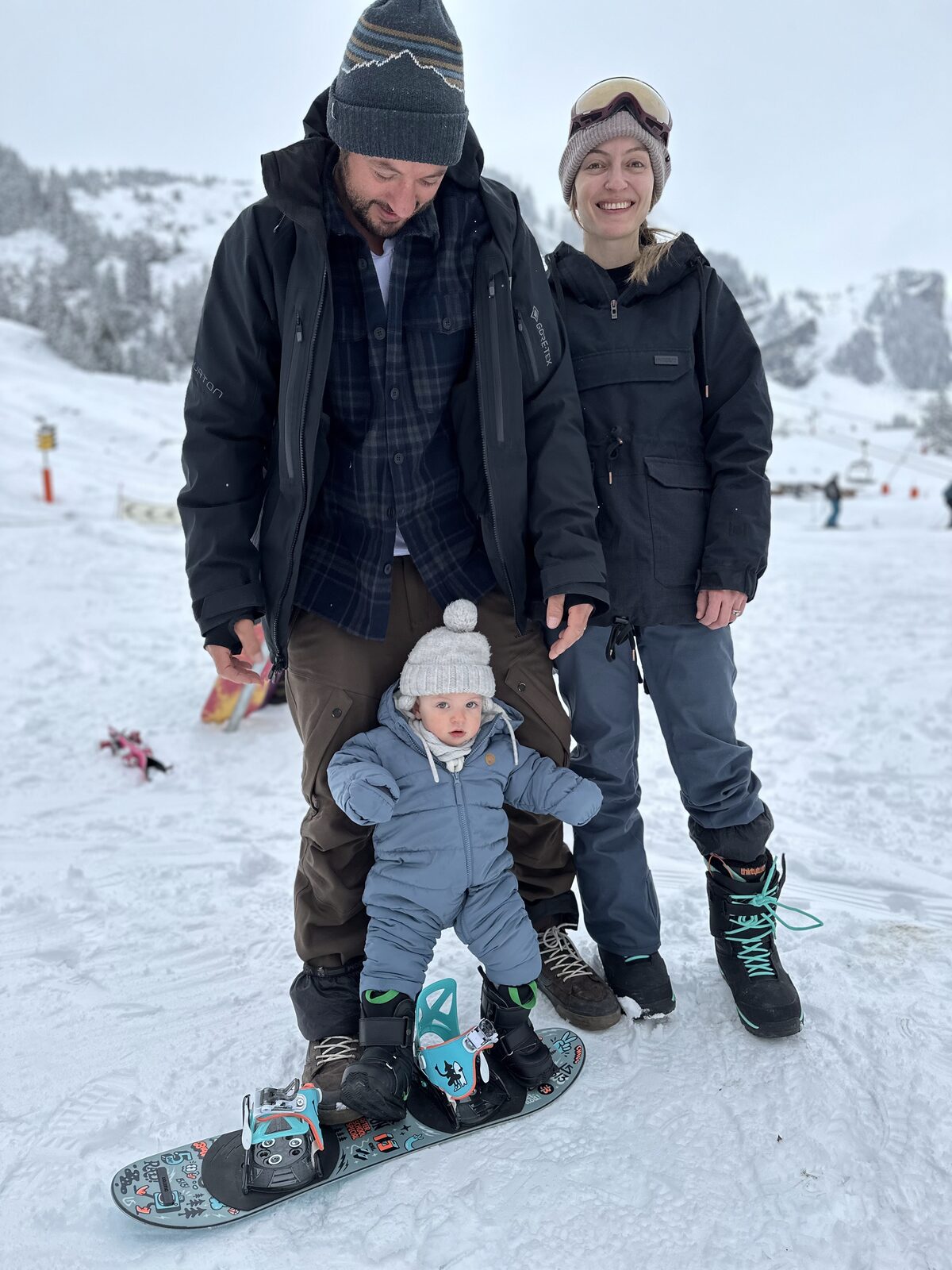 A family day out on the slopes