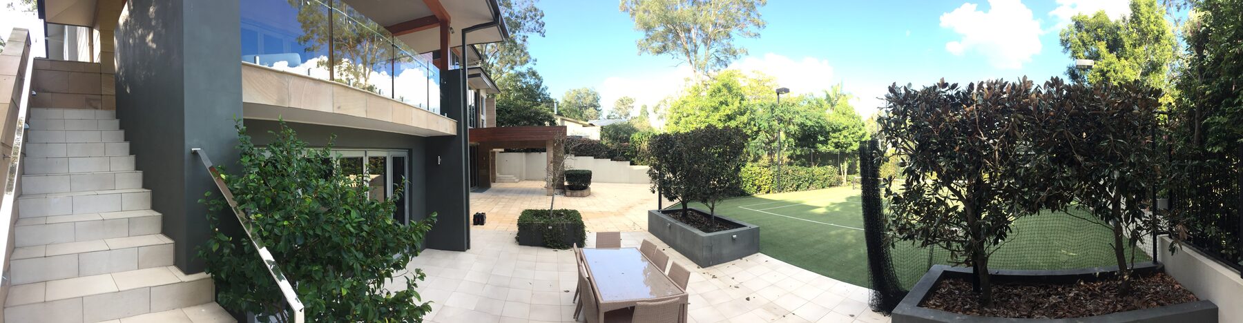 Timber chalet and deck